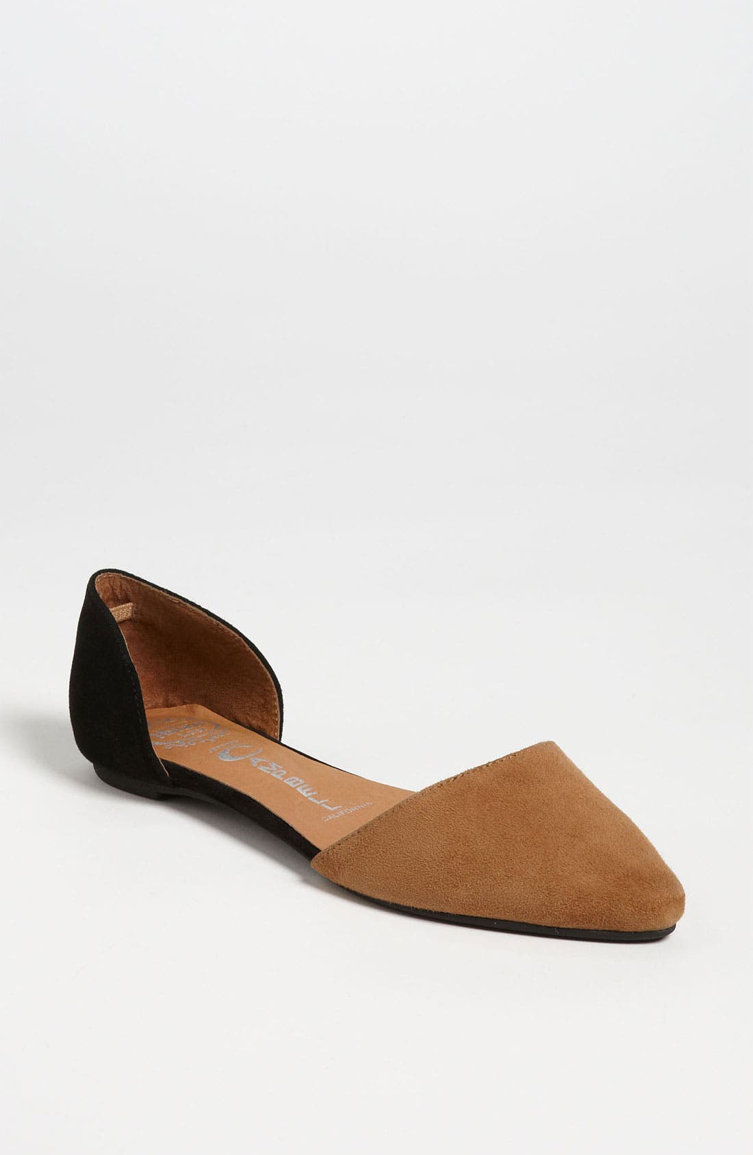 'In Love' Flat, Main, color, NUDE SUEDE/ BLACK SUEDE