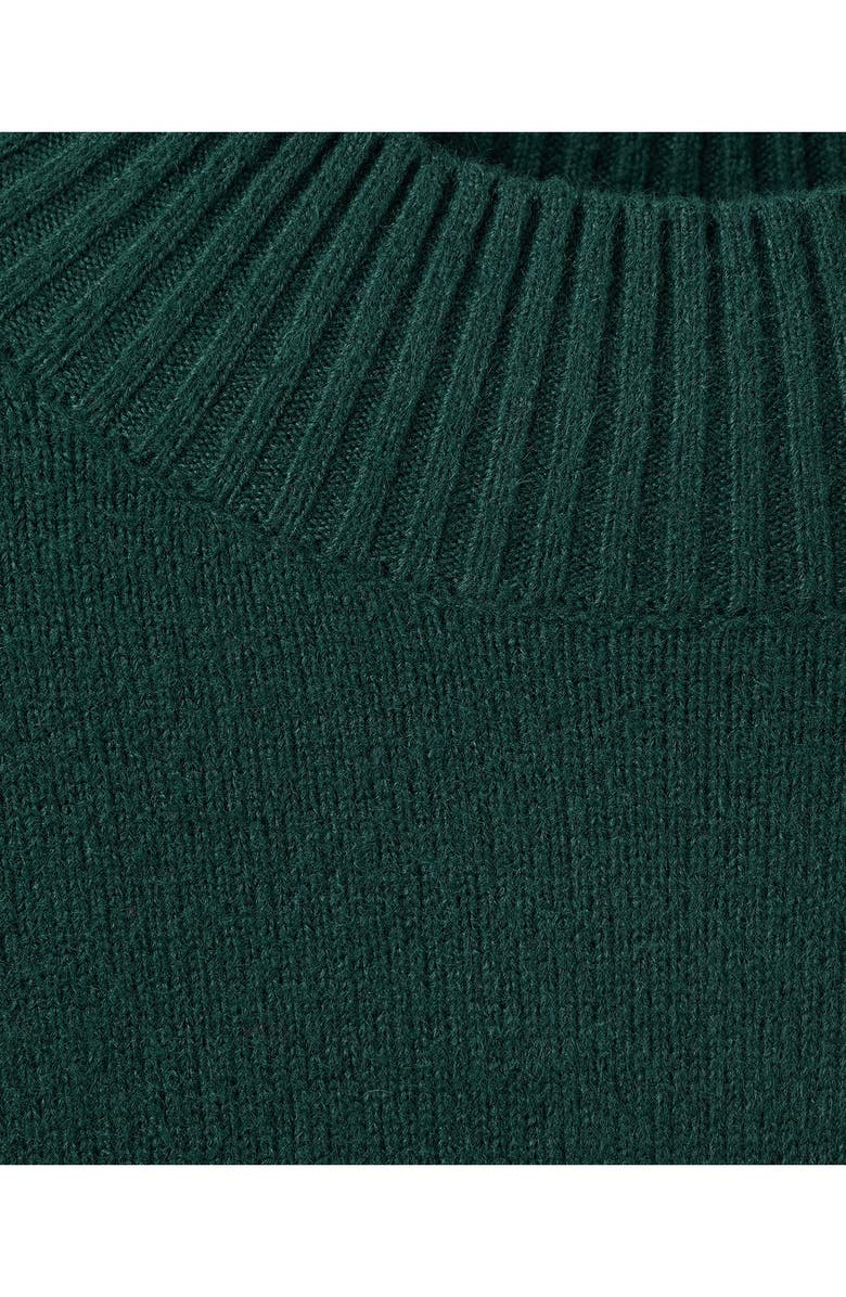 MANGO Turtleneck Sweater, Alternate, color, Dark Green