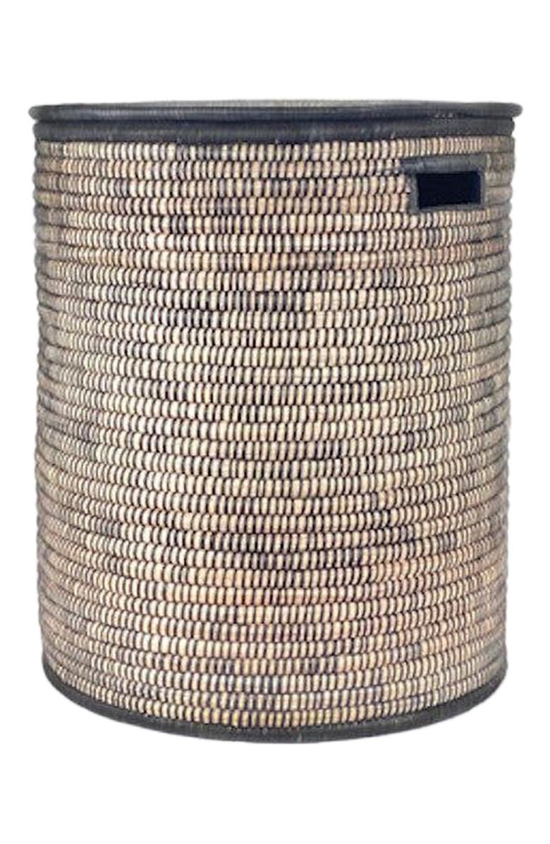 Mbare Brown Malawi Basket, Alternate, color, Black