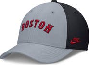 Nike Men's Nike Gray/Navy Boston Red Sox Rise Swoosh Performance Flex Hat