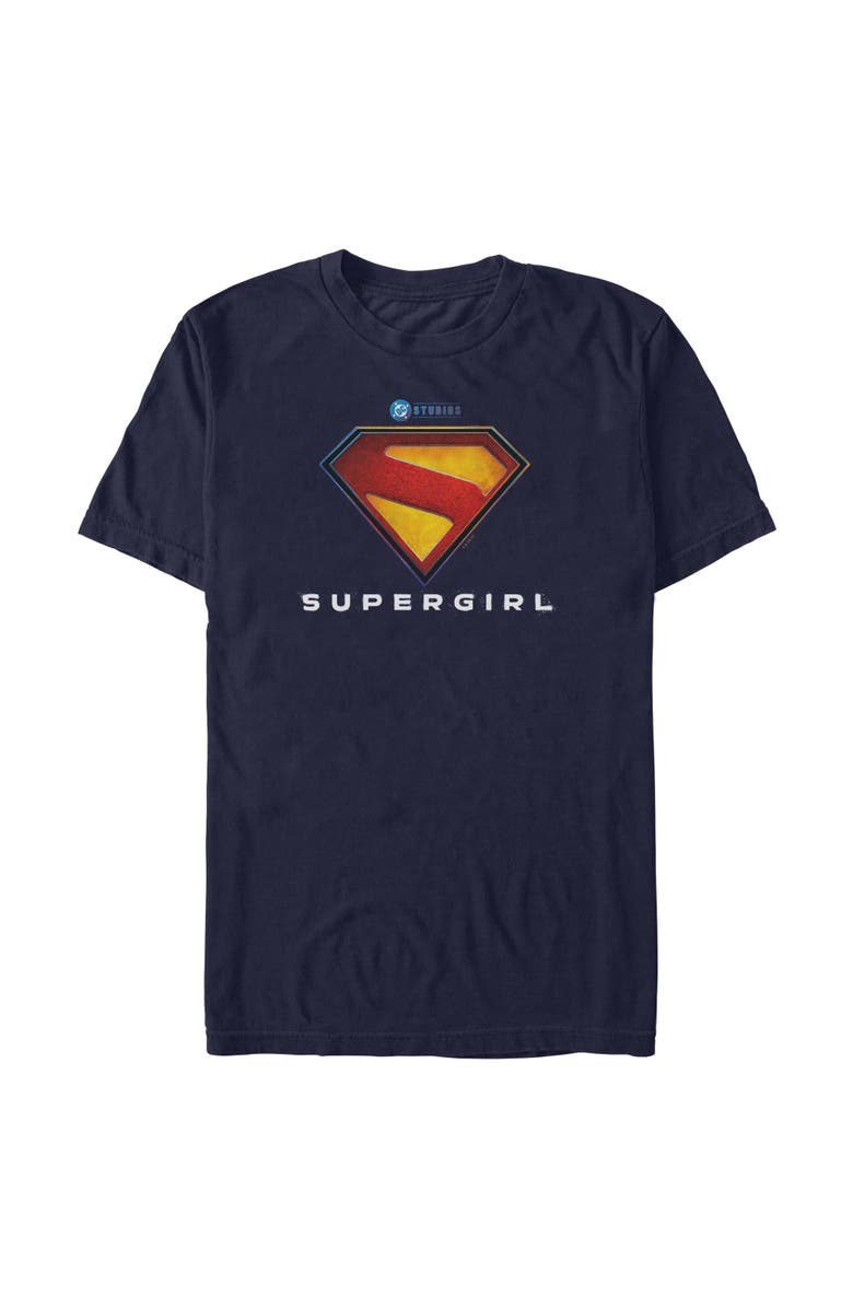 Supergirl Men's Supergirl New Official Logo Graphic T-Shirt, Main, color, Navy Blue
