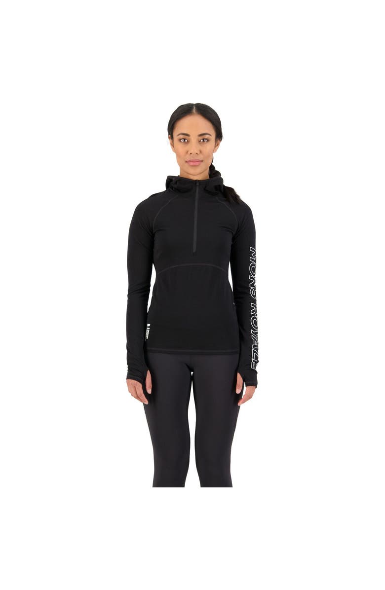 Mons Royale Bella Tech Hooded Top - Women's, Alternate, color, Black