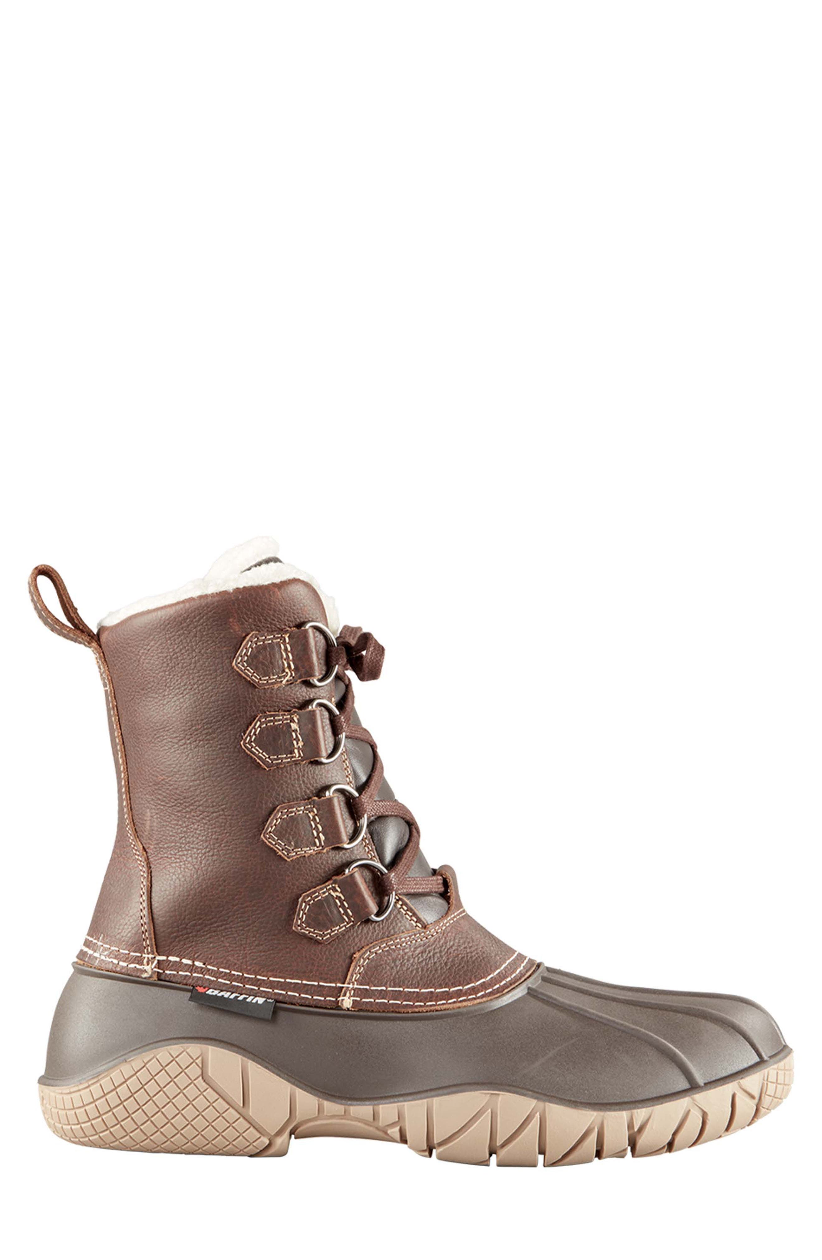 Baffin Yellowknife Waterproof Snow Boot, Alternate, color, Brown