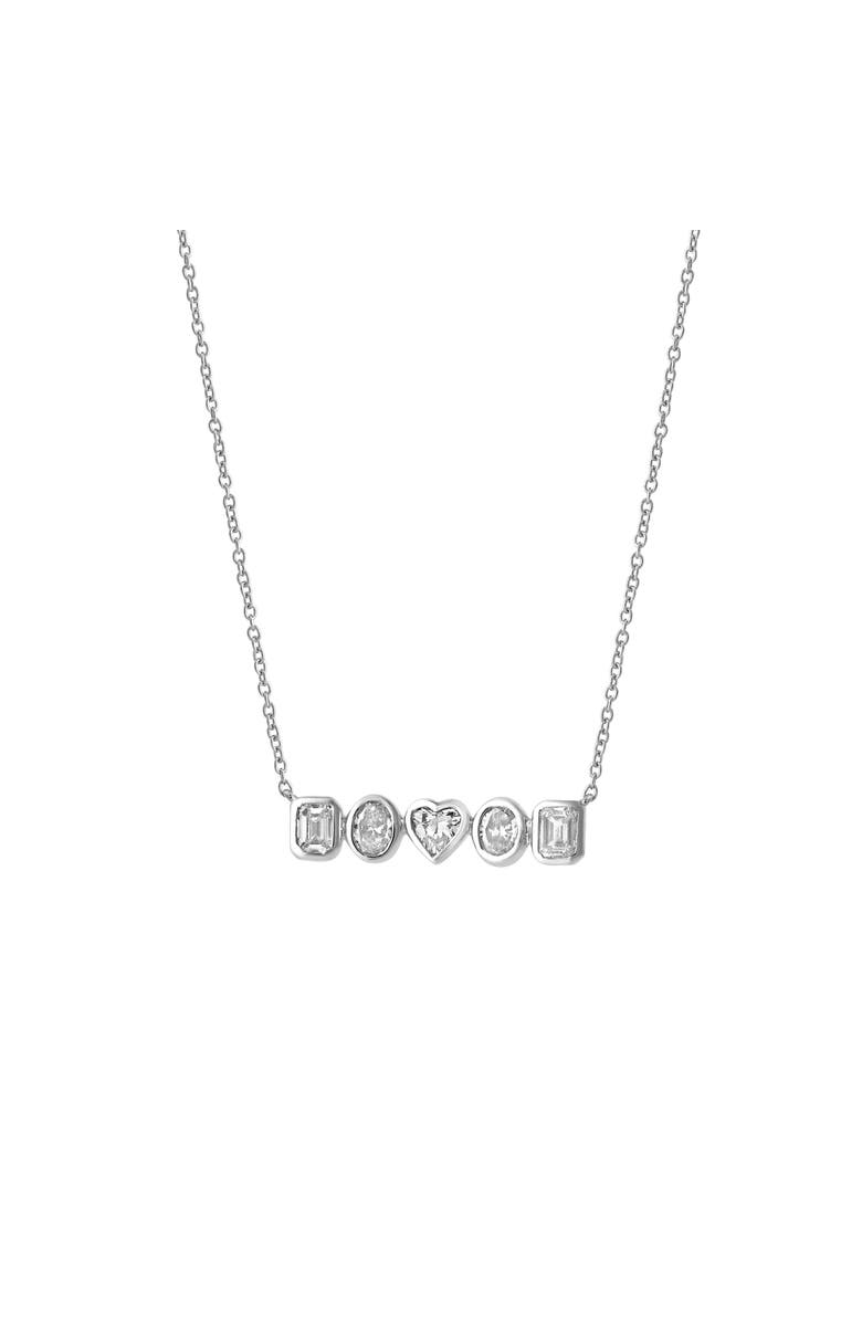 LuvMyJewelry Cassira 14K Gold Lab Grown Diamond Necklace - 1 Ct, Alternate, color, 14K White Gold