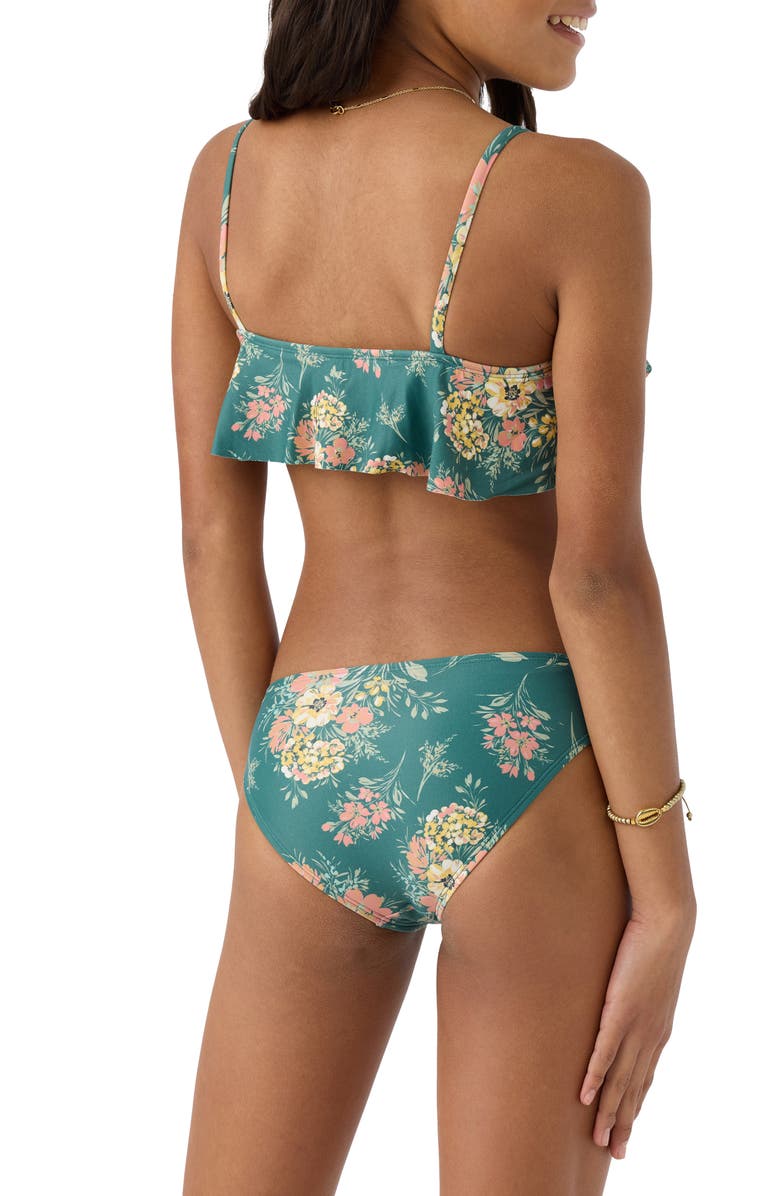O'Neill Kids' Naya Floral Ruffle Two-Piece Swimsuit, Alternate, color,