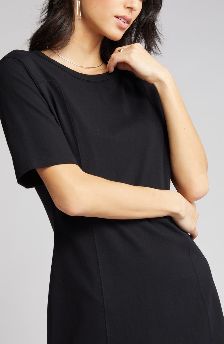 Treasure & Bond Seamed Organic Cotton T-Shirt Dress, Alternate, color,
