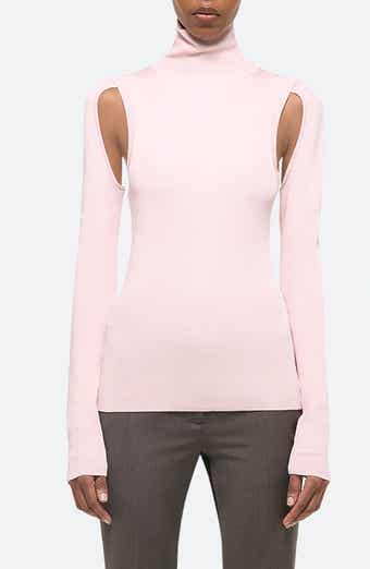 Helmut Lang Cutout Turtleneck Knit Top