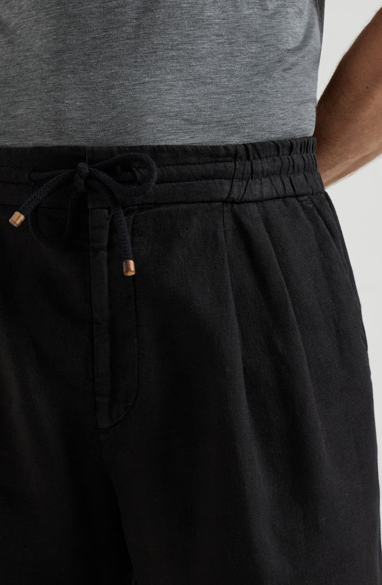 Brunello Cucinelli Gabardine Bermuda shorts, Alternate, color, Black