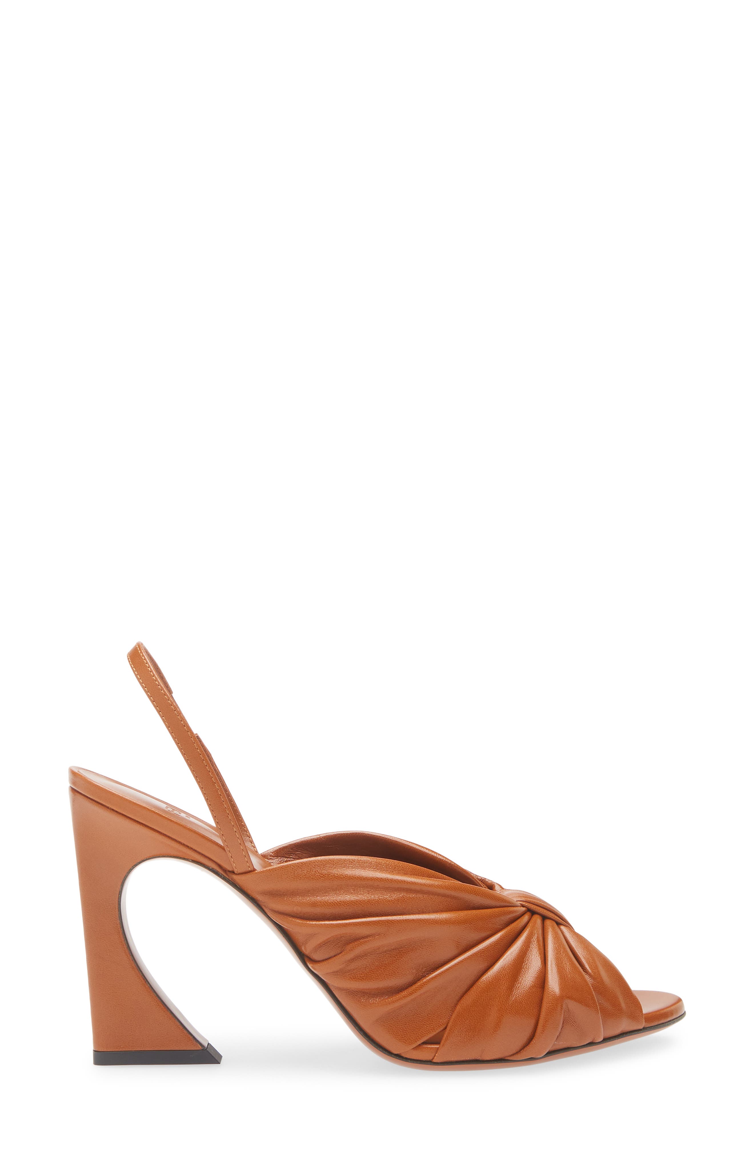 Fendi Arco Slingback Sandal, Alternate, color, Brown