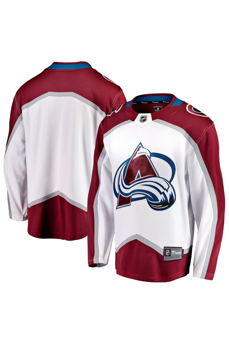Men's Fanatics White Colorado Avalanche Away Breakaway Jersey, Main, color, White