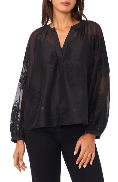 Long Sleeve Mesh Shirt
