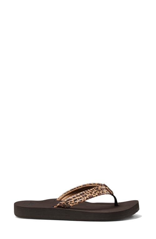 Reef Cushion Breeze Flip Flop In Leopard