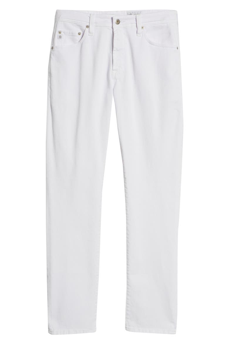 Everett Slim Straight Leg Jeans, Alternate, color, WHITE