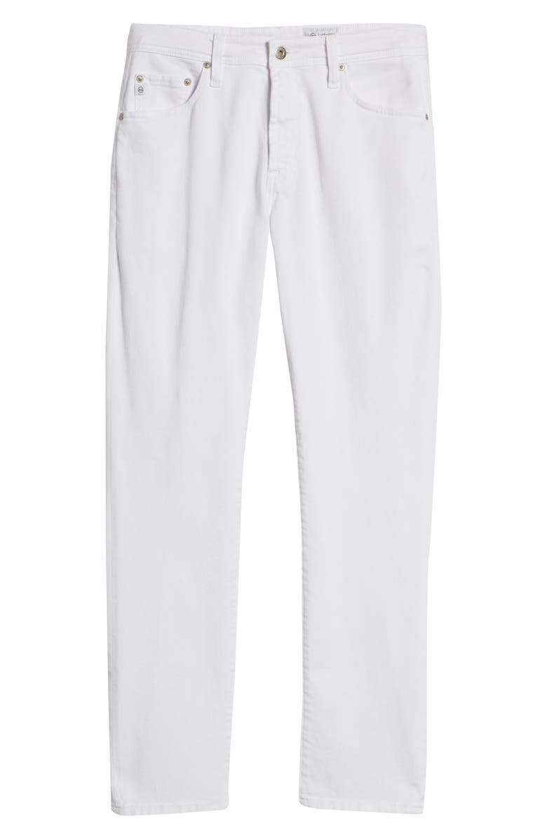 AG Everett Slim Straight Leg Jeans, Alternate, color, White