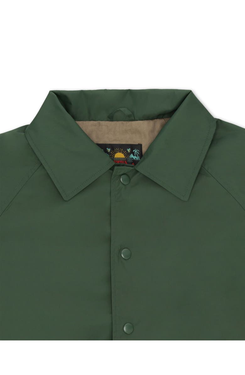 Fortela Coach Nylon Jacket, Alternate, color, Green