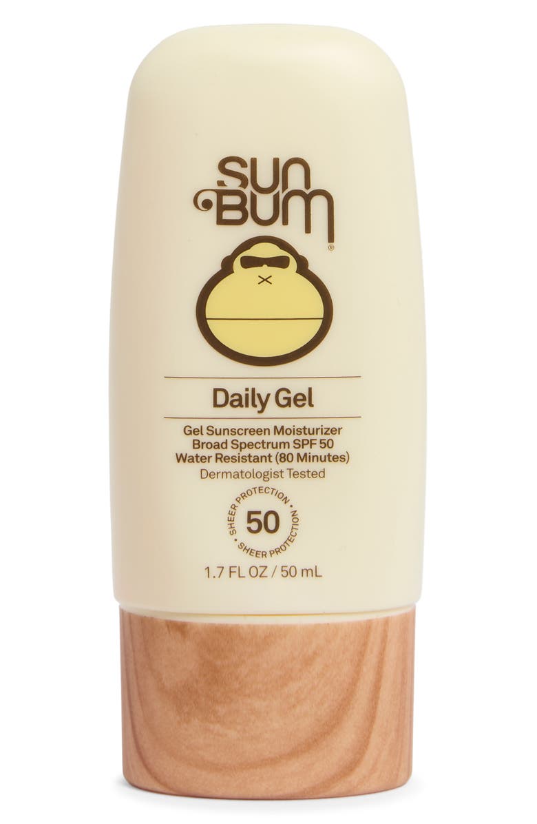 Sun Bum Daily Gel Sunscreen Moisturizer SPF 50, Main, color, 