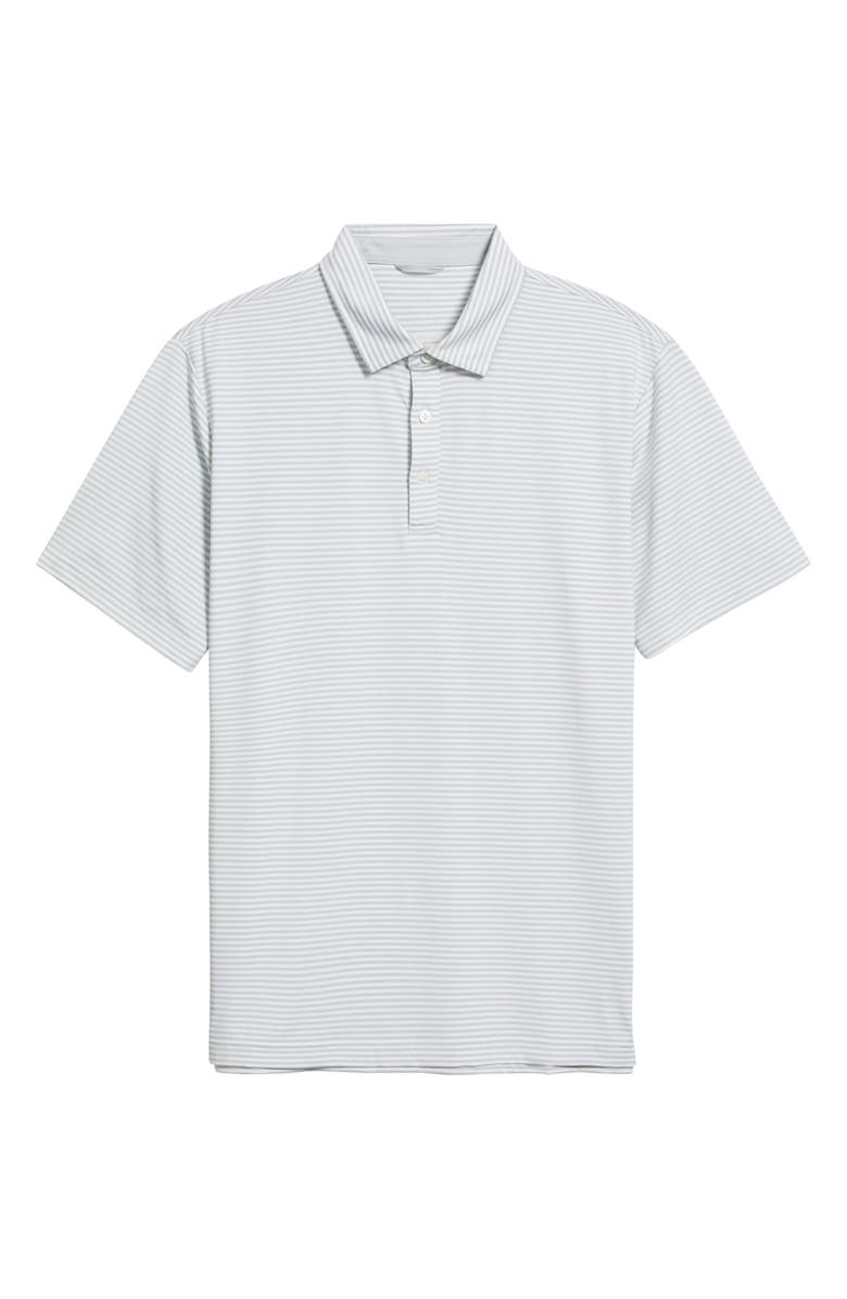 Swannies Smith Stripe Performance Golf Polo, Alternate, color, Glacier White