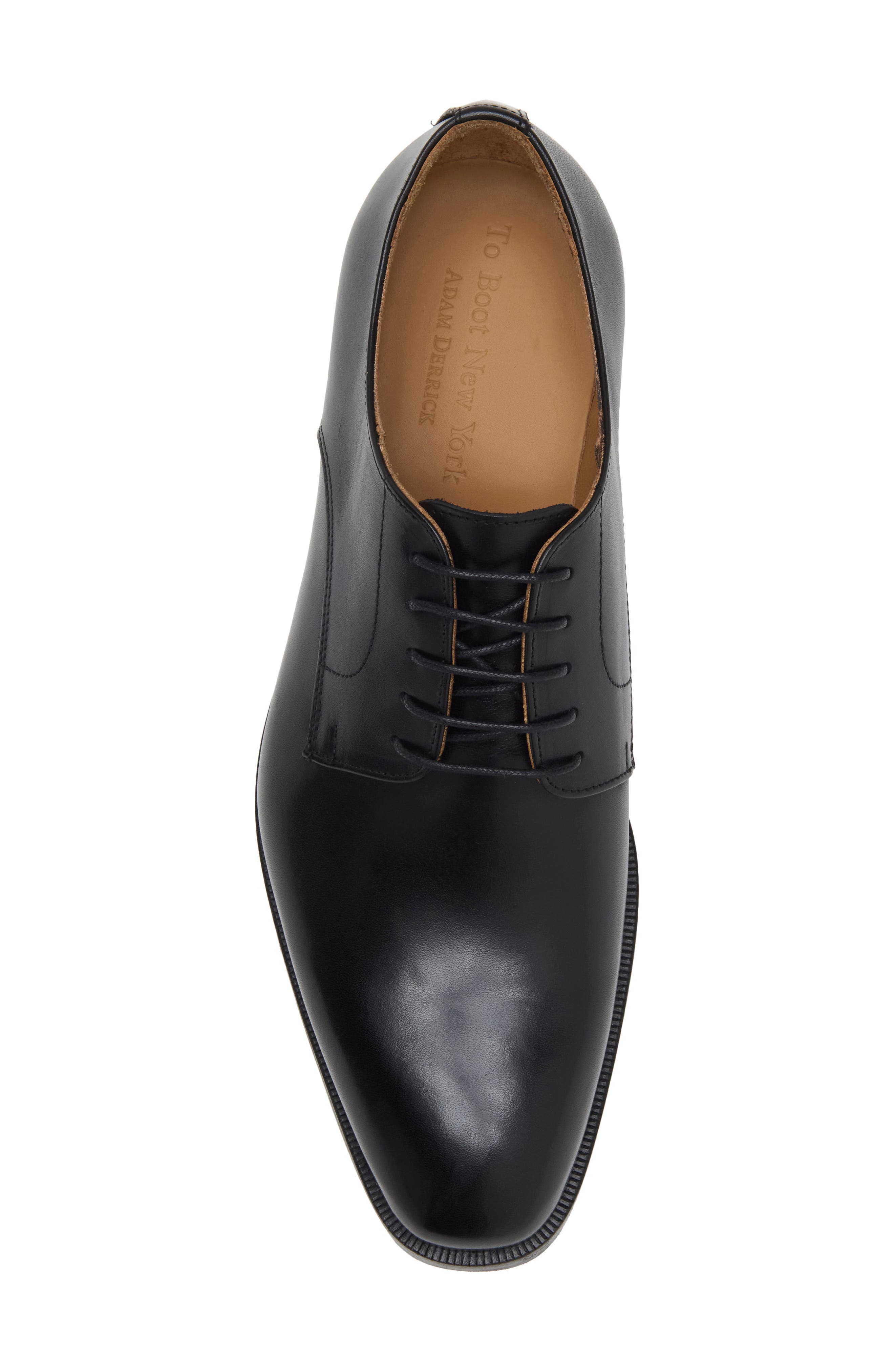 Dubois Leather Plain Toe Oxford, Alternate, color, SOFT NERO