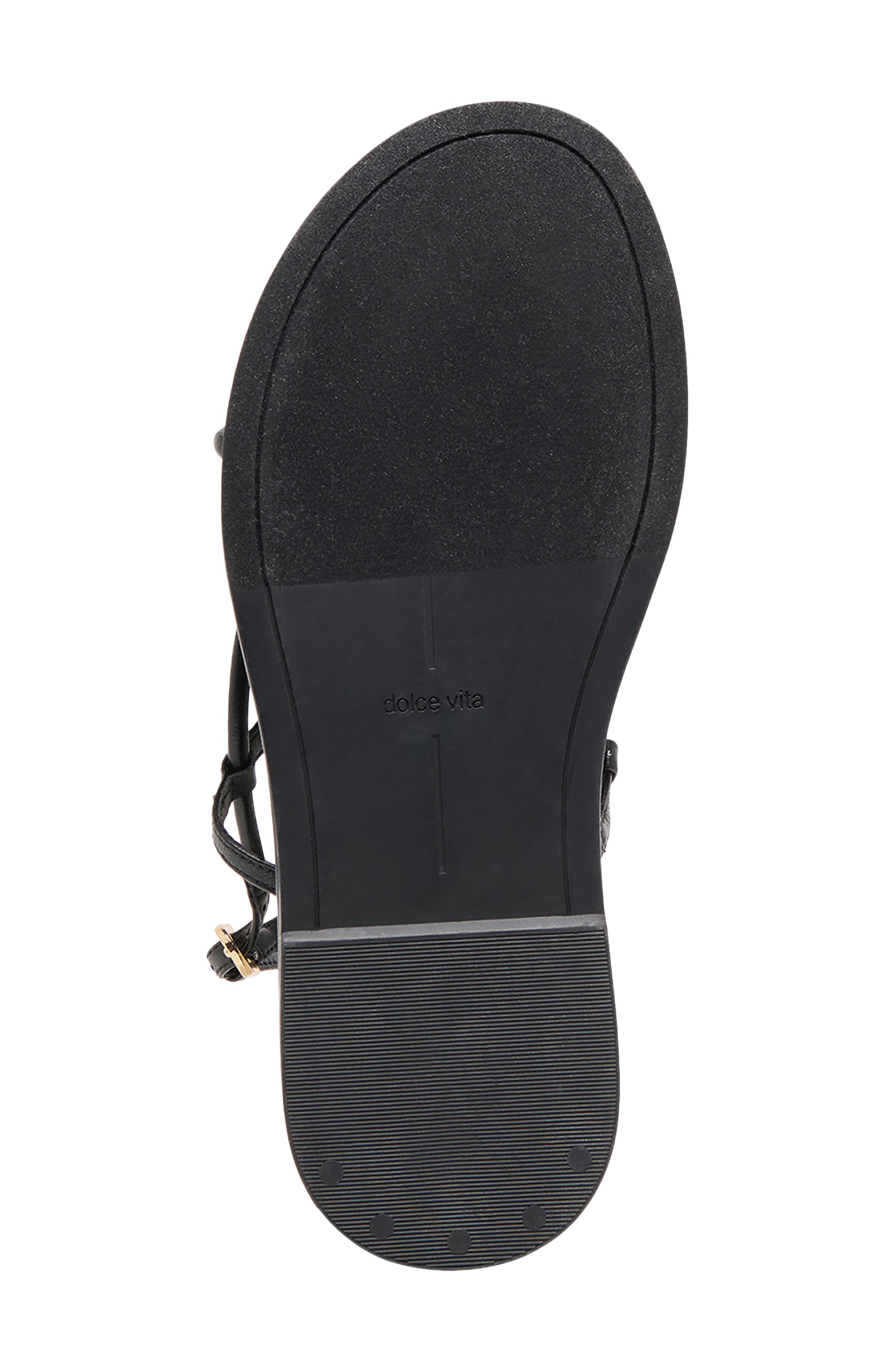 Dolce Vita Deane Strappy Sandal, Alternate, color, Black Leather
