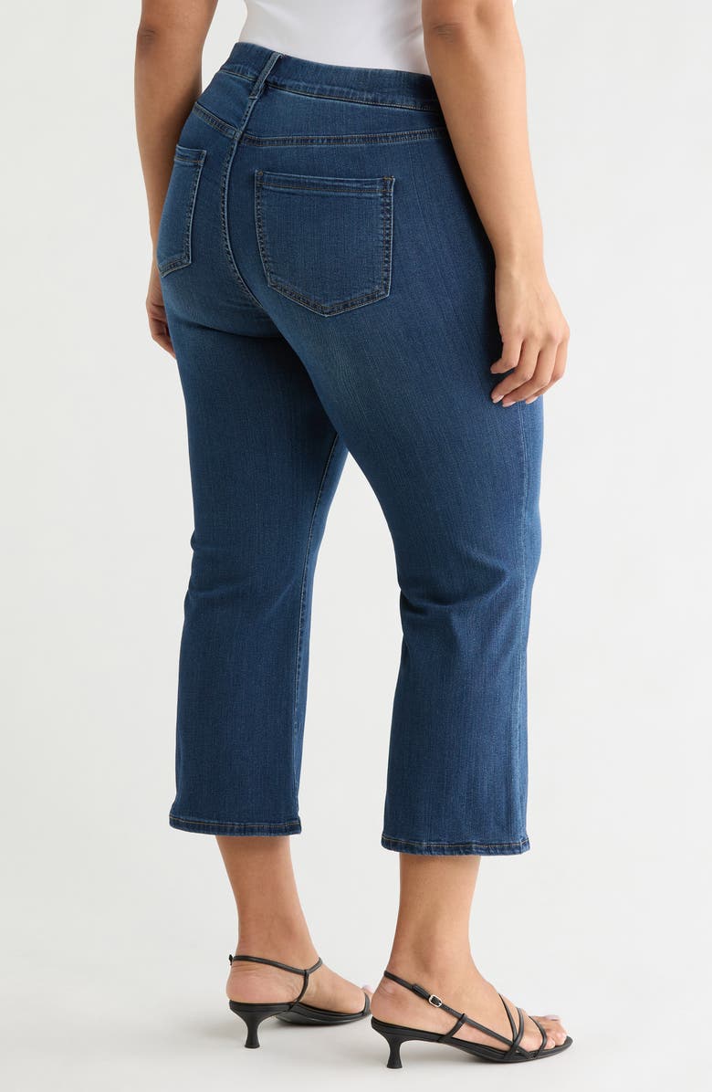 Liverpool Los Angeles Gia Glider Pull-On Crop Flare Jeans, Alternate, color, Bonelli