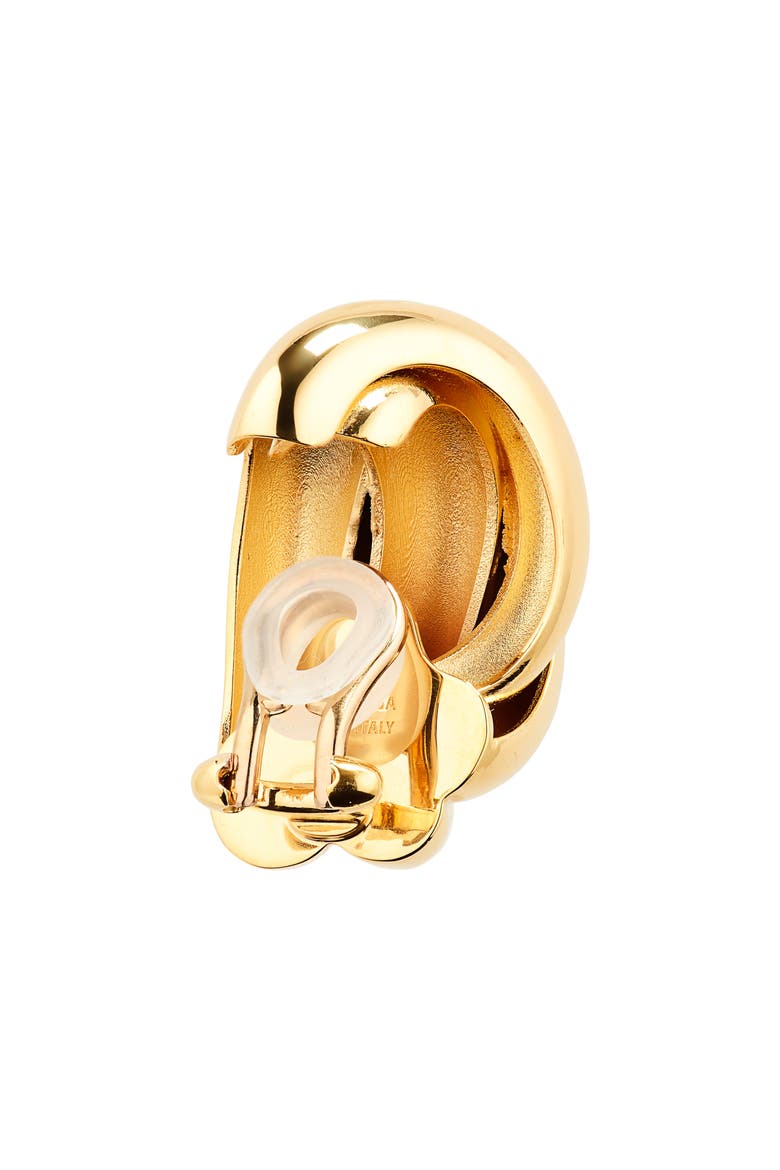 Saturne Clip-On Earrings, Alternate, color, SHINY GOLD