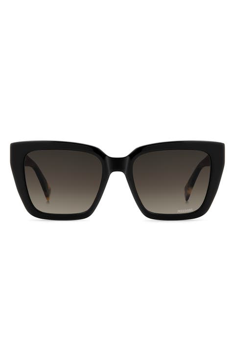54mm Gradient Square Sunglasses