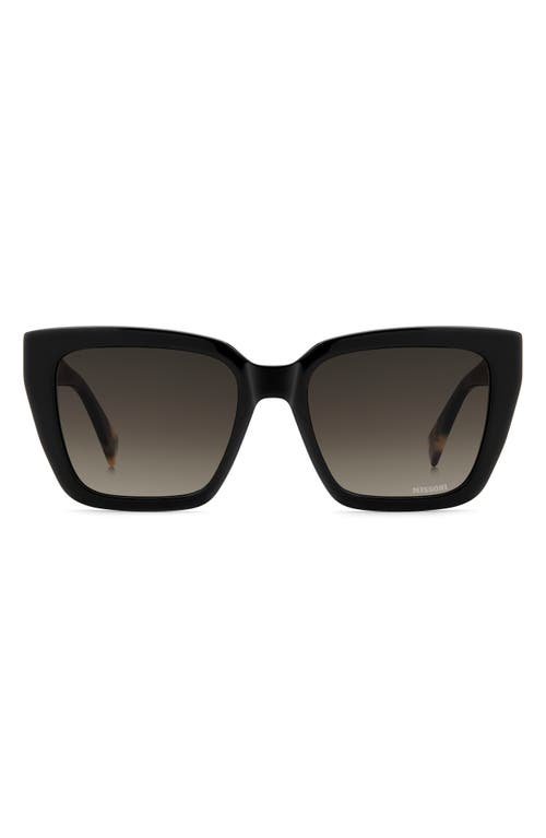 Missoni 54mm Gradient Square Sunglasses In Black