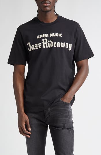 【関税&送料込】Amiri Jazz Hideaway T-Shirt AMIRI Jazz Hideaway Embroidered T-Shirt | Nordstrom