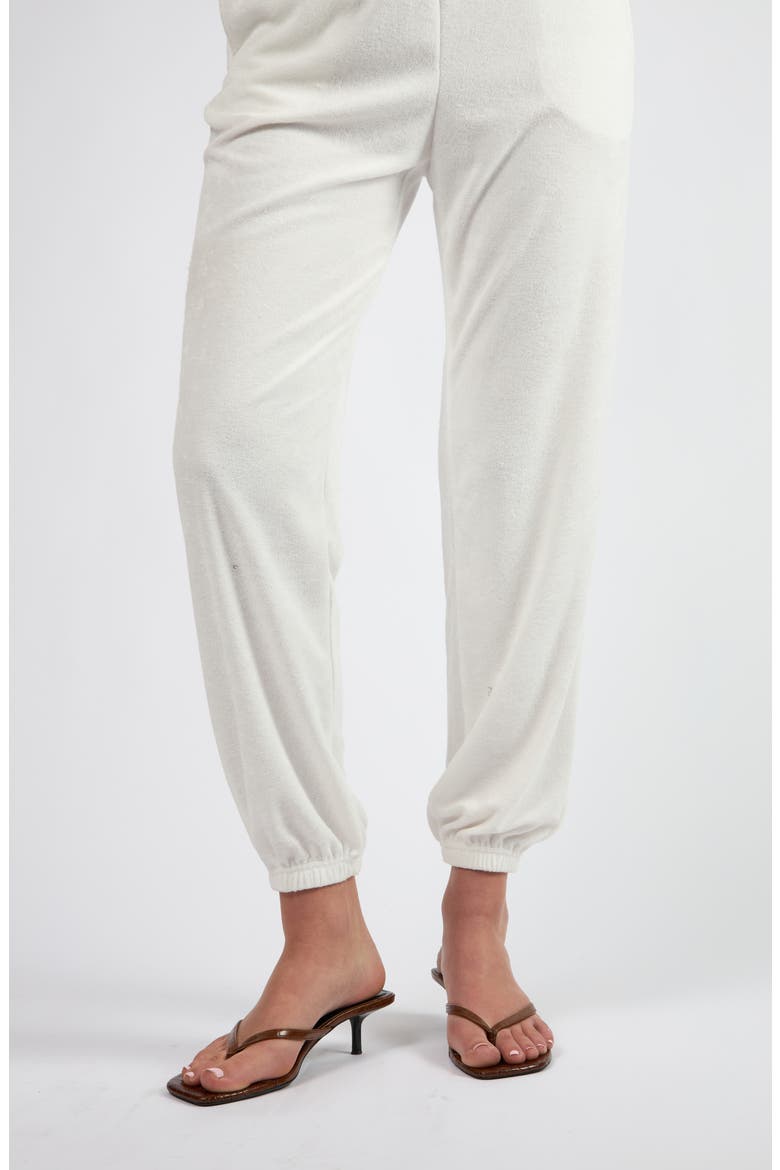 Terry Lounge Pants, Alternate, color, WHITE