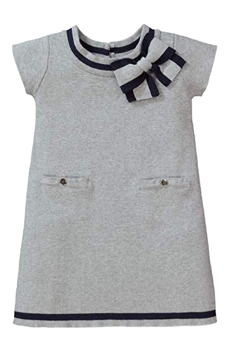 Hope & Henry Girls' Organic Milano Tipped Sweater Dress, Toddler, Main, color, 