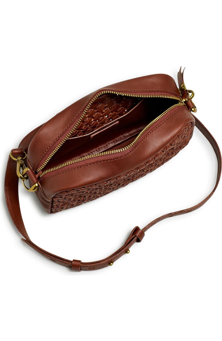 Madewell Woven Leather Camera Bag, Alternate, color,