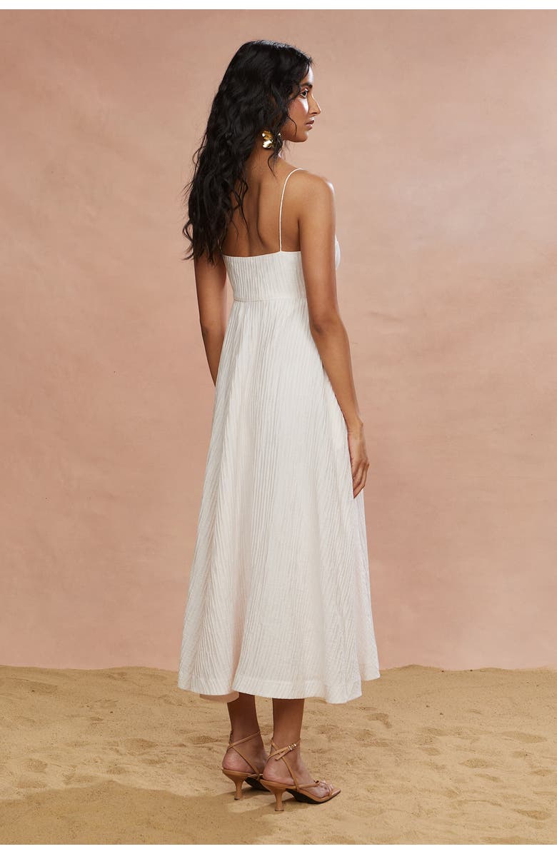 AMUR Jill Midi Dress, Alternate, color, Sea Salt