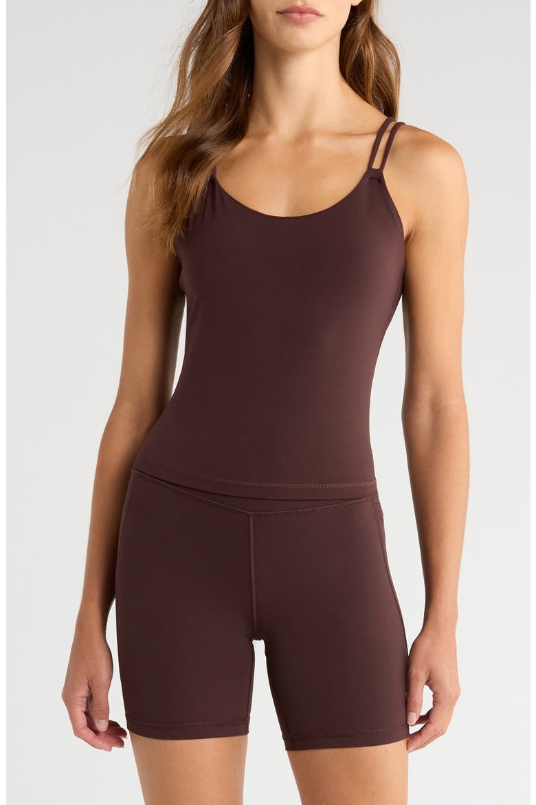 Ultimate Studio Strappy Tank, Main, color, SABLE BROWN