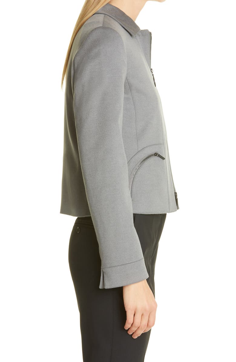 Akris punto Felted Wool Zip Jacket, Alternate, color,