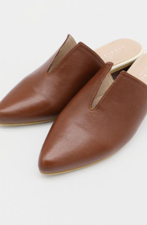 Stivali New York Women's Red Louvre Slip-on Loafers In Ruby Wine Leather In Tan