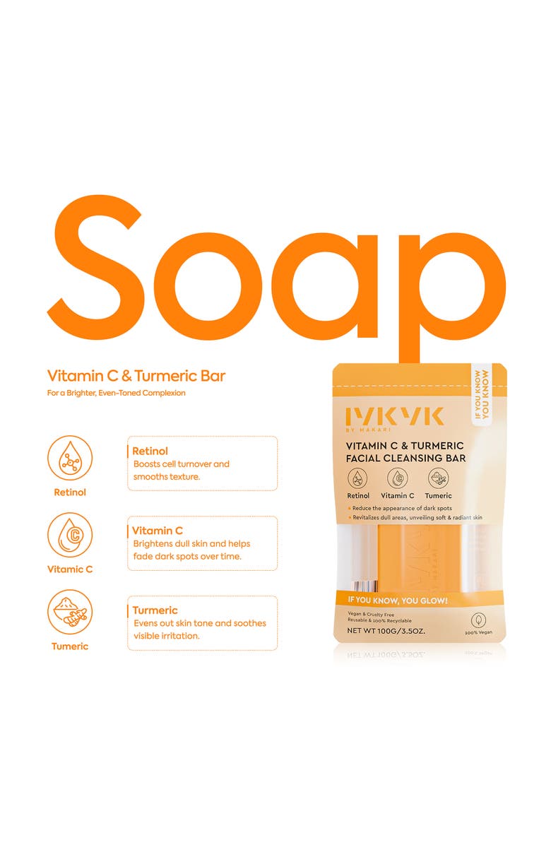 Makari de Suisse Vitamin C & Turmeric Facial Cleaning Bar, Alternate, color, NO COLOR