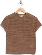 Vince Cotton Crochet Crewneck T-Shirt