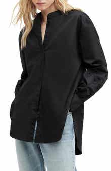 AllSaints Marcie Val Cotton Button-Up Shirt