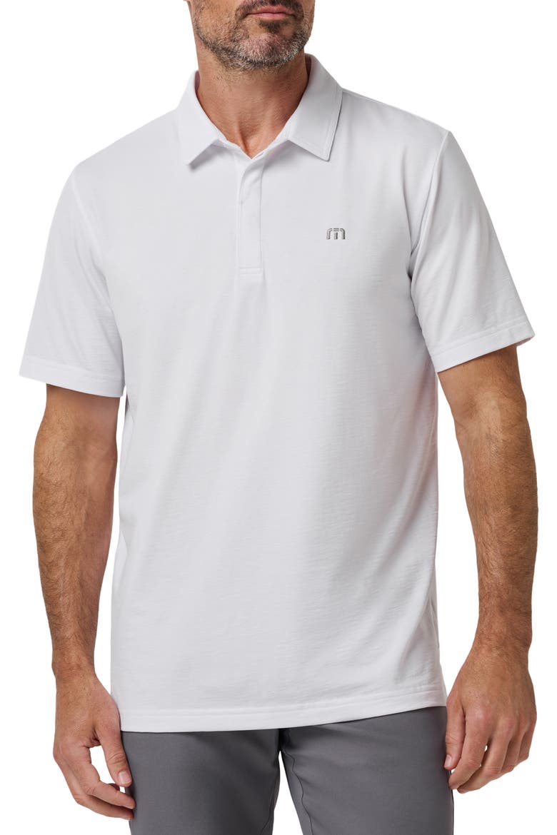 Heater Performance Jersey Polo, Main, color, WHITE