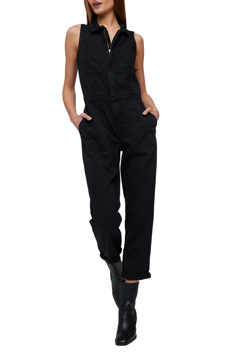 Bella Dahl Gwen Sleeveless Denim Jumpsuit, Main, color, 