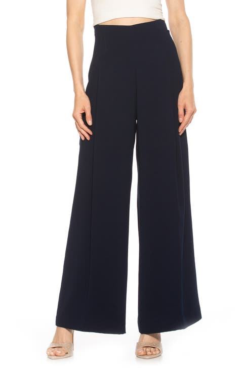 Elia High Waist Pleat Wide Leg Pants