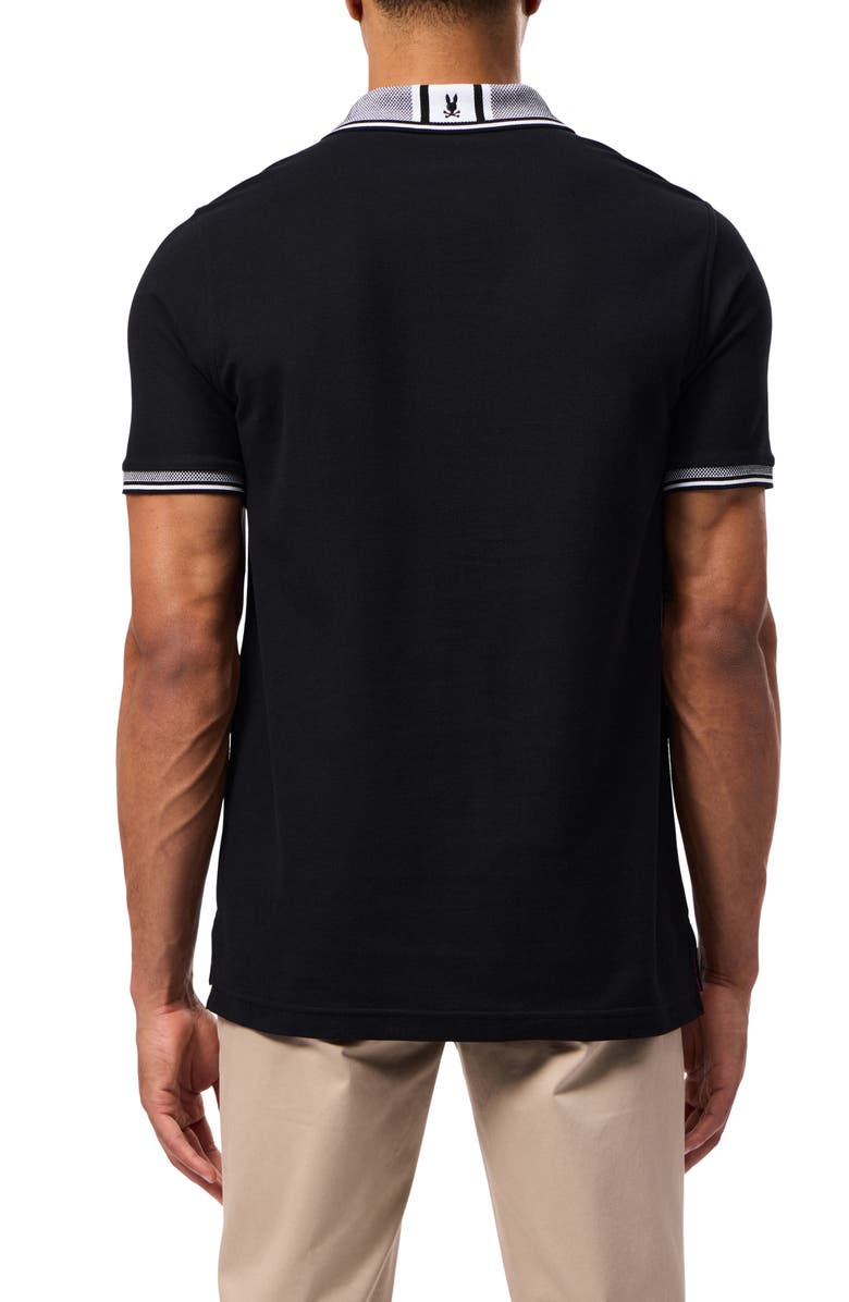 Psycho Bunny Bradford Tipped Piqué Knit Polo, Alternate, color, 