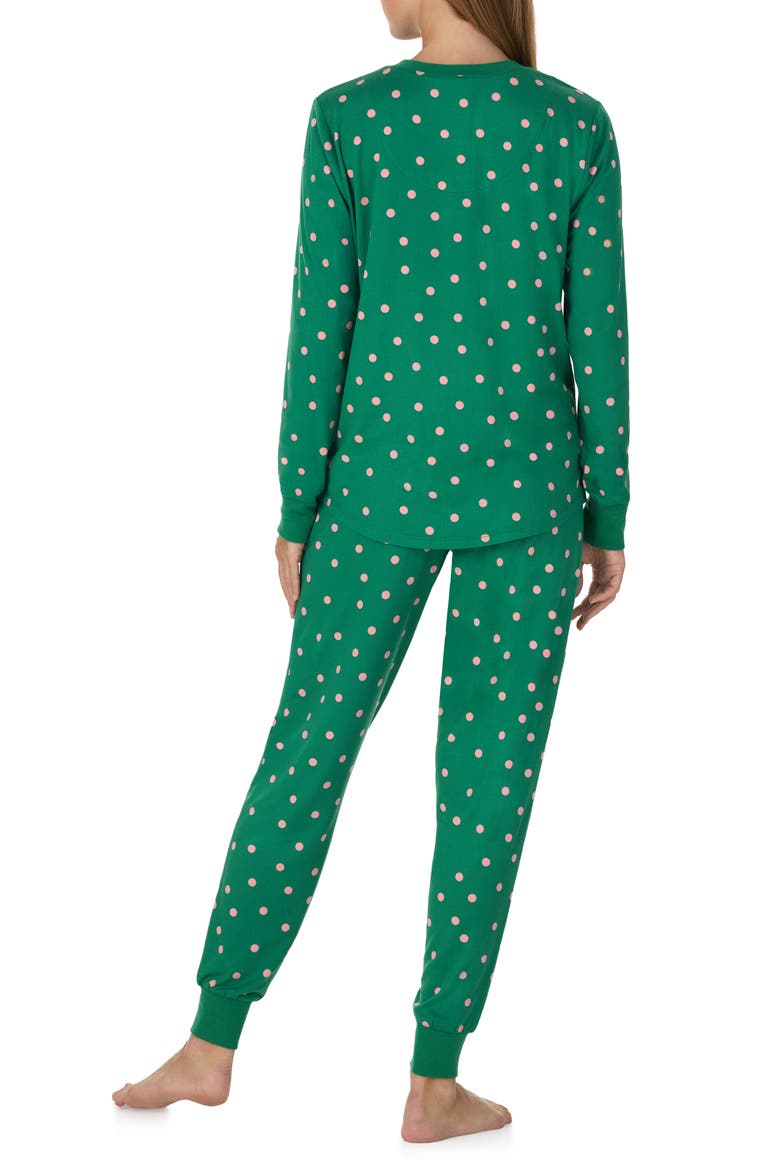 Print Pajamas, Alternate, color, GREEN DOT