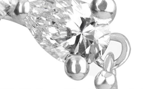 Lana Pear Diamond Ear Crawlers In Metallic