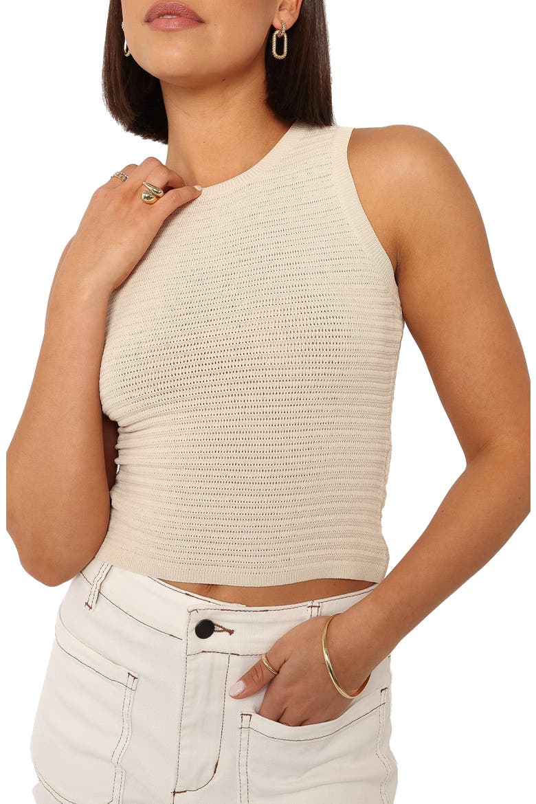 Maisey Knit Tank, Alternate, color, ECRU