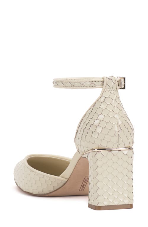 Vince Camuto Hindriya Ankle Strap Pump In Panna Creme