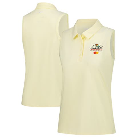 Women's Nike  Yellow Arnold Palmer Invitational Victory Performance Sleeveless Polo