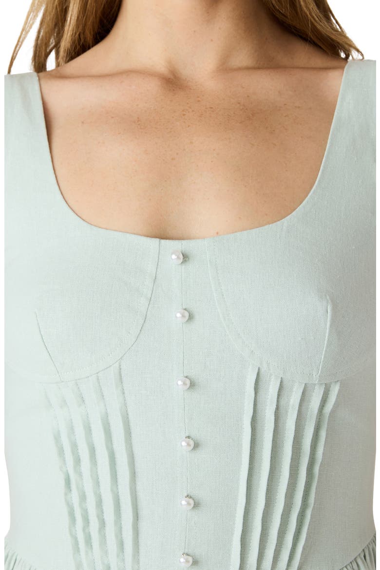 Tianna Pintuck Sleeveless Minidress, Alternate, color, POWDER PUFF