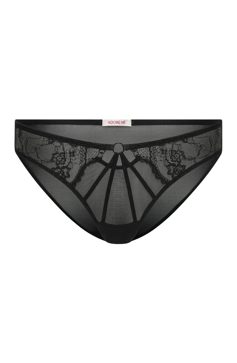 Adore Me Skarlett Brazilian Panties, Alternate, color, Black