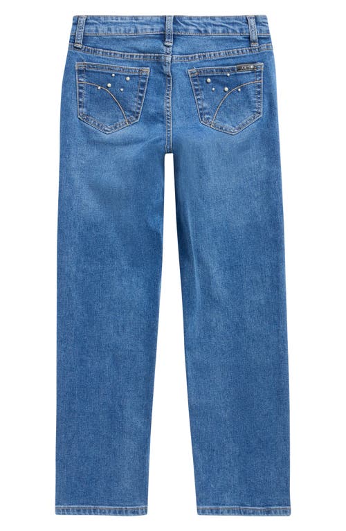 Joe's Kids' Sadie Faux Pearl Straight Leg Jeans In Blue